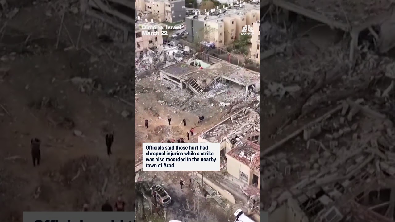 Iranian missile strikes building in Dimona, Israel