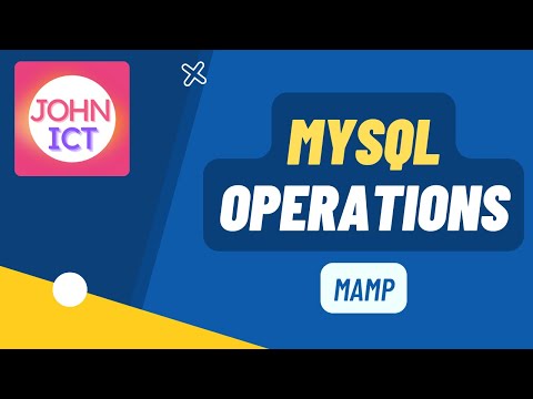 Create Database, Tables & Fields in MySQL using MAMP in Windows 10 OS