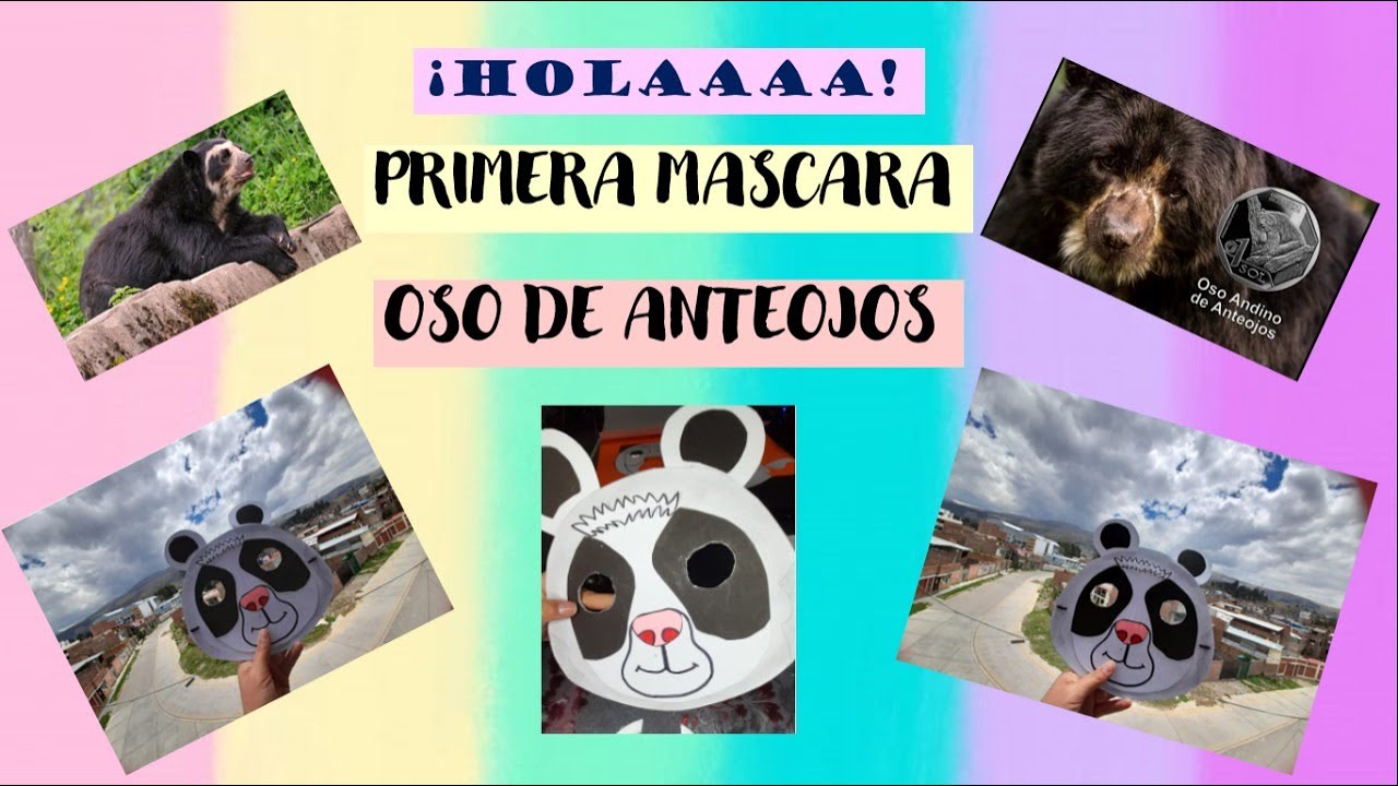 1°2°3°4°5° COMO HACER MASCARAS DE ANIMALES QUE ESTAN EN PELIGROS DE
