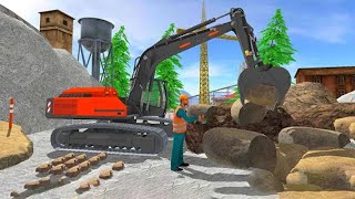 Off Road Mountain Cutter Excavator Simulator । Excavator Construction Simulator । Android Gameplay screenshot 5