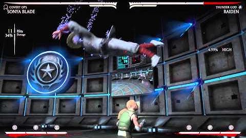 Sonya MKX Covert Ops 38% meterless corner combo