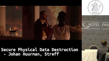 Hack.lu 2017 Lightning Talk: Secure Physical Data Destruction by Johan Huurman