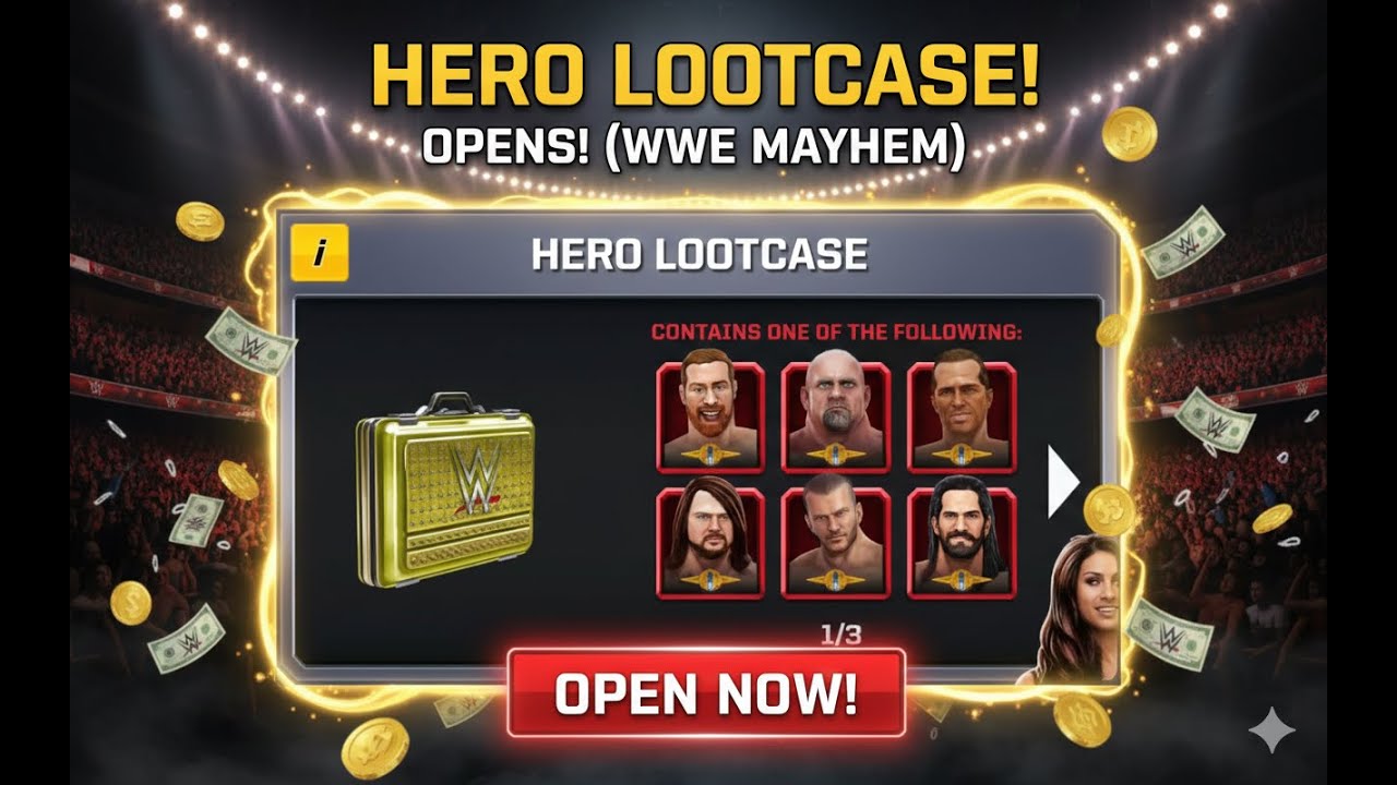 Hero Lootcases in WWE Mayhem | Dean Ambrose Gameplay