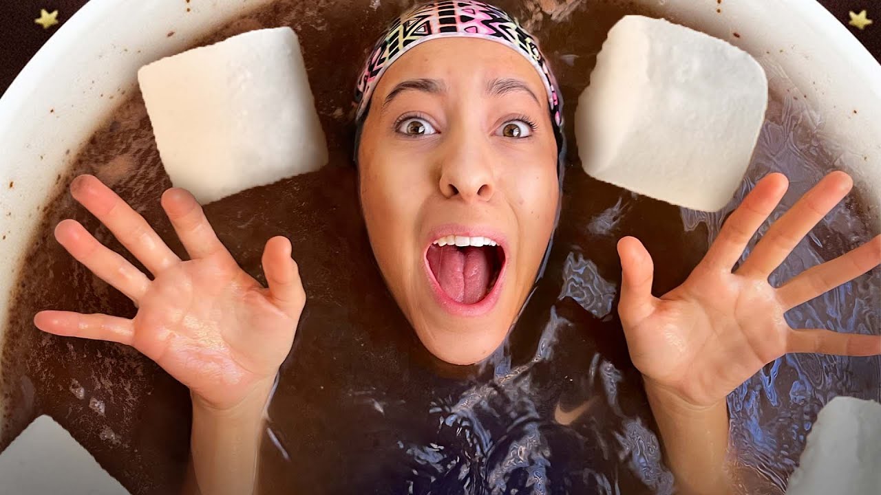 Spending 24 Hours in Hot Cocoa! (Creepy Christmas)