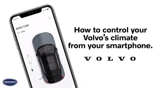 HOW TO CONTROL YOUR CARS CLIMATE | Volvo Cars App