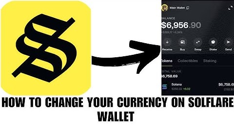 How to change your currency on Solflare wallet