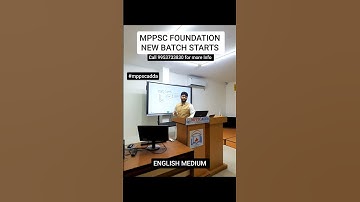 MPPSC FOUNDATION BATCH Starts Join now in MPPSC English Medium