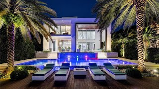 Spectacular contemporary tri-level waterfront home in Miami Beach for rent $90,000 a Month