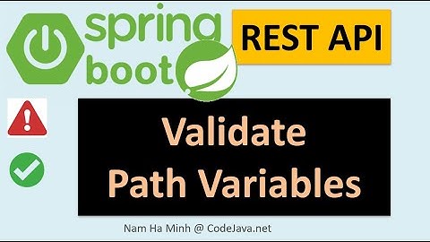 Spring Boot REST API - How to Validate Path Variables