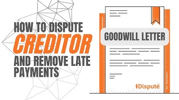 How to Write Creditor to Remove Late Payments - iDispute - Online Document Creator and Editor