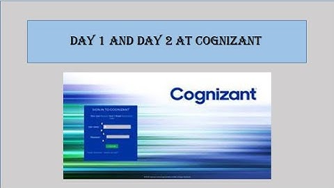 Cognizant Induction Agenda || Day 1 and Day 2 at cognizant #joining #freshers #jobs