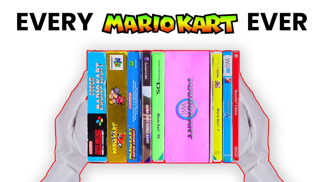 Unboxing Every Mario Kart Game Ever (1992-2023)