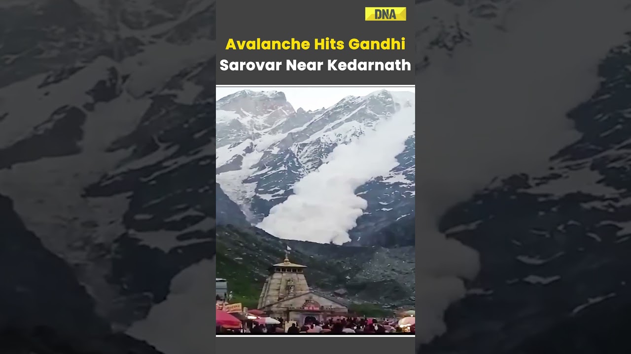 Watch Video: Massive Avalanche Hits Gandhi Sarovar On Hills Behind Kedarnath Temple In Uttarakhand