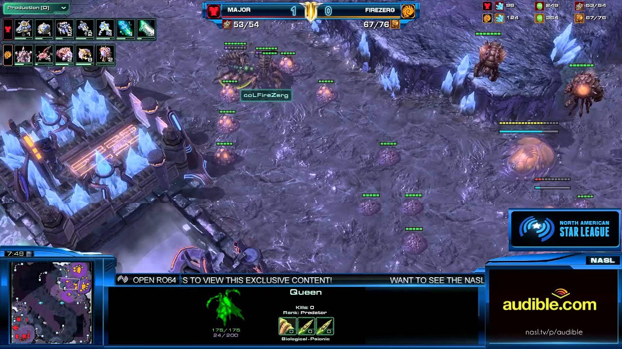 NASL Season 4 - Open Tournament Ro64 - Major vs Firezerg - Game 2