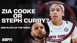 Who did it better: Zia Cooke or Steph Curry?! | College GameDay