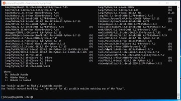 Module basics on the UH HPC