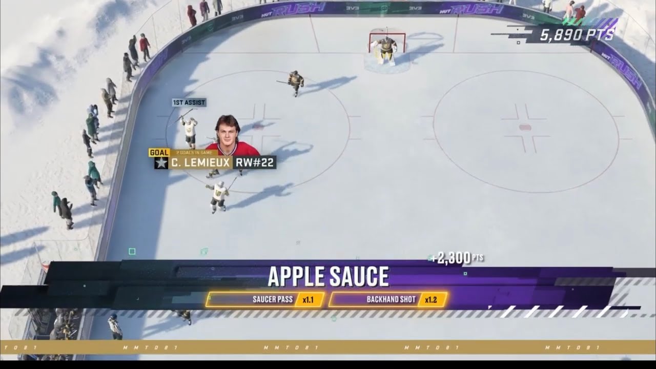NHL 22 HUT Rush Apple Sauce / Saucer Pass (PS4) YouTube