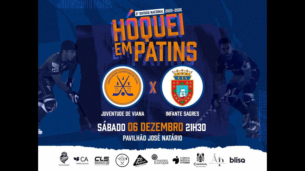 Juventude de Viana 🆚CI Sagres  2ª Divisão Nacional de Hóquei em Patins