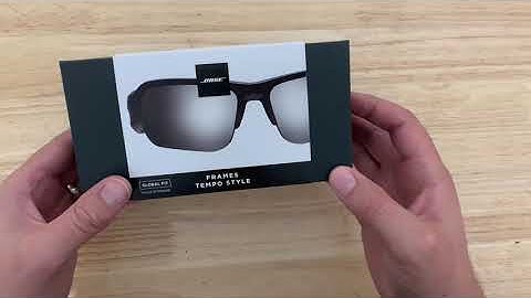 Bose Frames Tempo Rectangular Polarized, Bluetooth Sunglasses Black unboxing Review