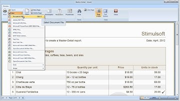 Saving or Loading Rendered Report in Preview - Stimulsoft Reports - [Shot on version 2012.1]