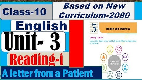 Grade 10 English Unit 3 // Reading i