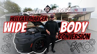 Hellcat charger widebody conversion / installation