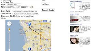 Carpool Network - Online Route-based Carpool Matching System