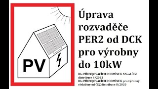 Úprava ER212 od DCK před osazení výrobny do 100kW v přímém a dvoutarifním zapojení s řízením výkonu.