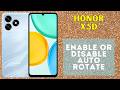 How to Enable or Disable Auto Rotate on Honor X5D | Screen Rotation Guide
