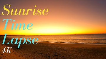 Sunrise Timelapse with Music | Relaxing Ocean sunrise | Relaxing Sea Ocean Waves Sounds