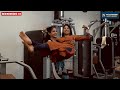Indian female bodybuilder arathy krishna flexes her muscles and lifts girl  indian lift and carry