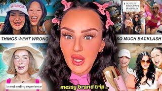 Influencer brand trips NEED to be stopped...(this is messy)