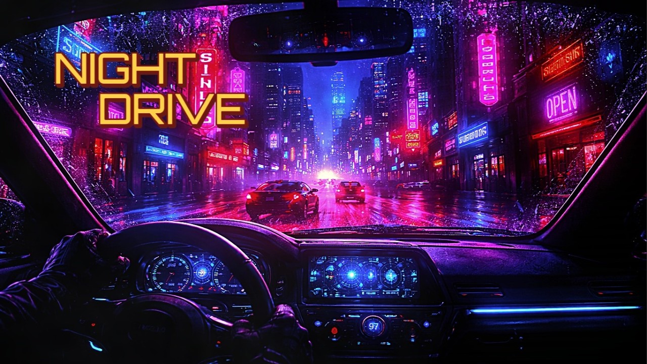 Electric Rain Boulevard  Playlist — Retro Synthwave | Cyberpunk Noir Instrumentals