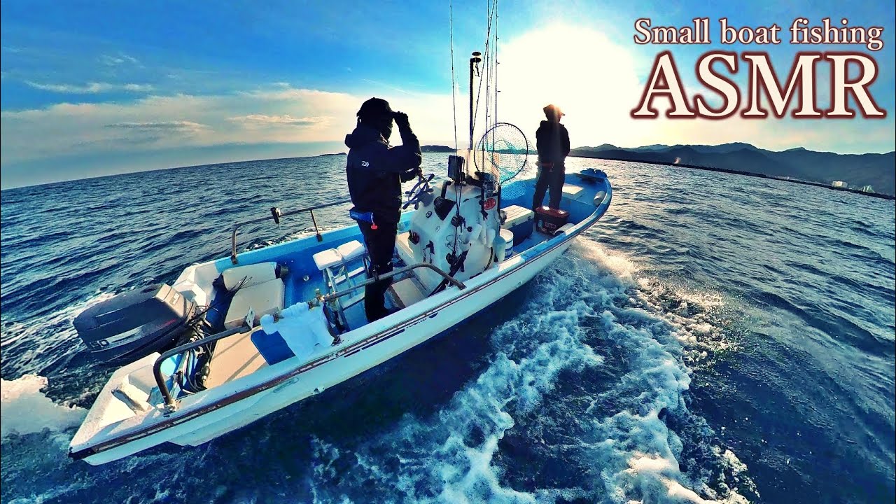 [ASMR] 真冬の海は浅場狙いがおもしろい！今日も小舟でタイラバとジギングです[without subtitles]