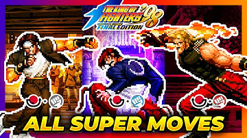 ALL SUPER MOVES TUTORIAL - The King of Fighters 