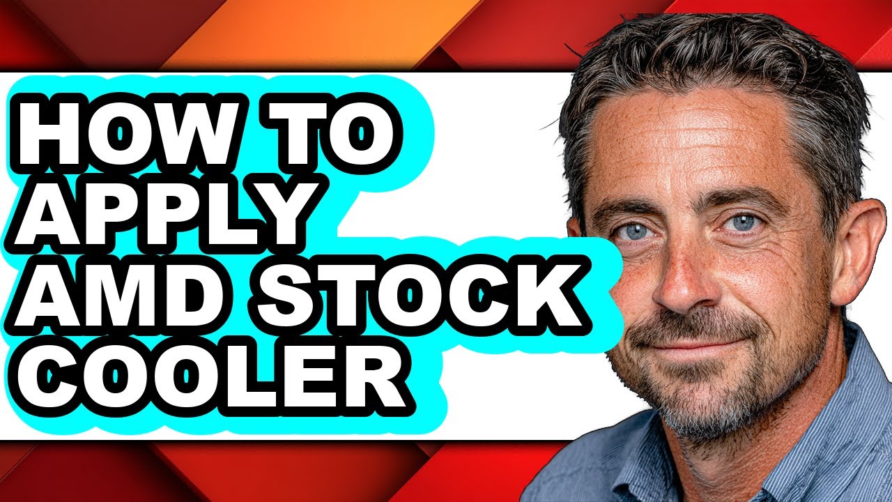 How to Apply Amd Stock Cooler (easy Method) - YouTube