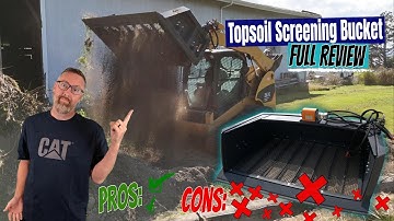 Topsoil Screening Bucket Review - Skid Steer: Cheap Chinese Attachment Reviews