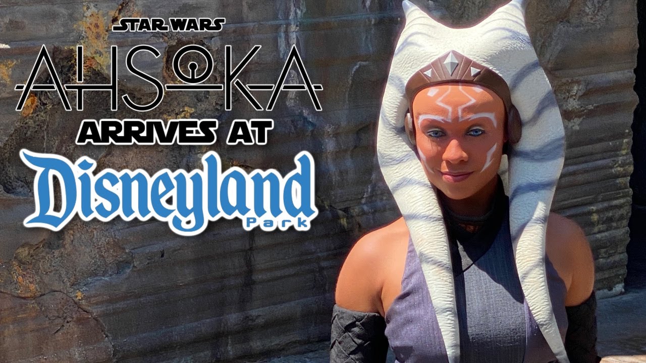 Ahsoka Tano Arrives at Star Wars Galaxy's Edge Disneyland Park YouTube