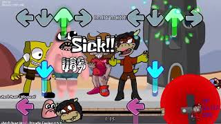 FNF VS Spongebob Parodies Shark Hunt SickPatrick VS a Sick Koopa