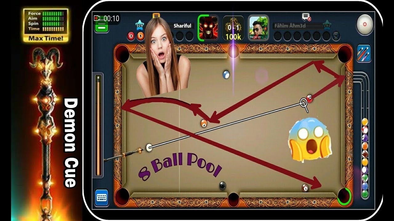 Trick Shot Compilation With Demon Cue | Full Spin Power | Part-2 | 8 Ball Pool