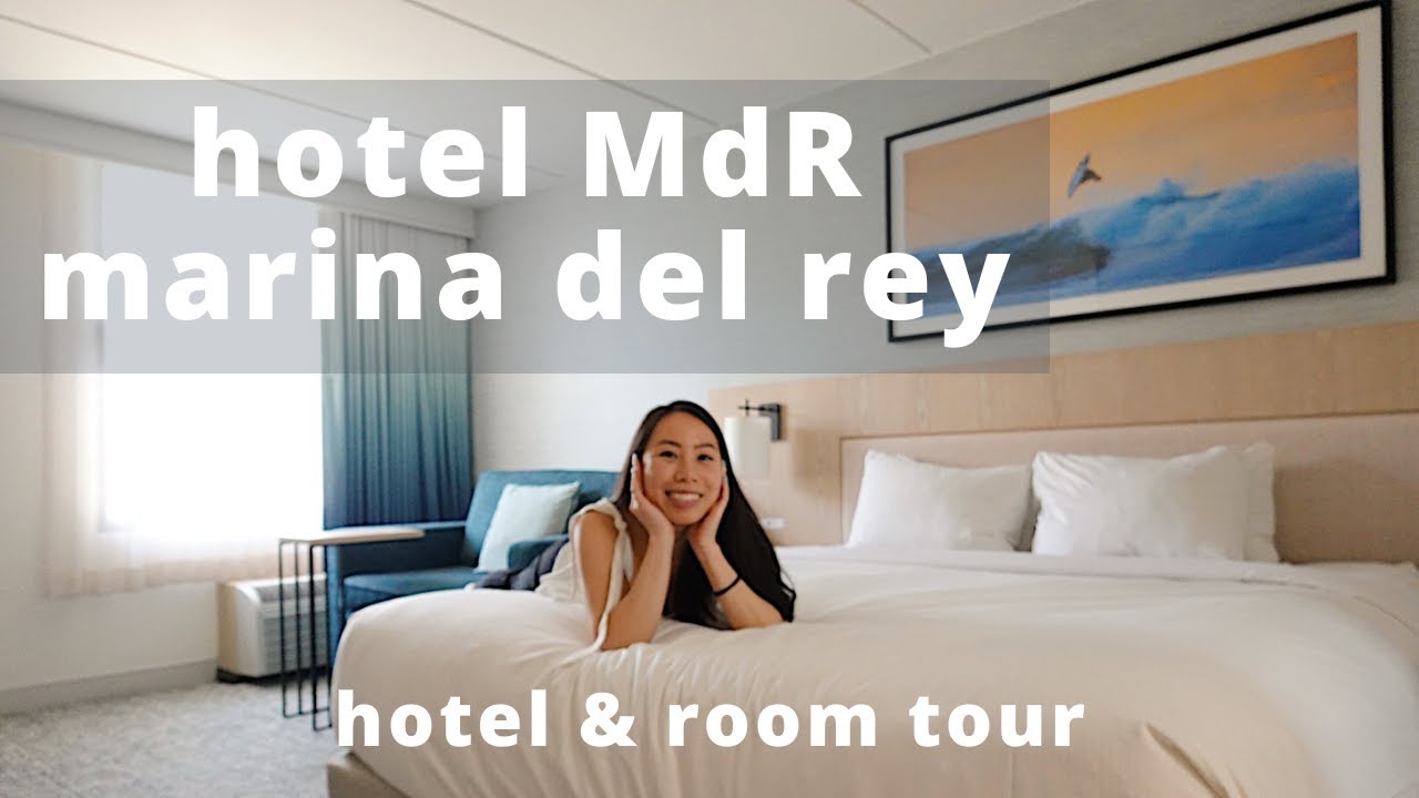 Hotel MdR Marina Del Rey room tour + hotel tour | LA Mid Budget Hotel!