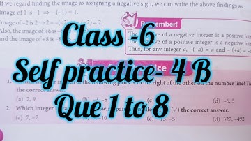 new learning composite maths class 6 self practice 4b | schand maths class 6 ex-4b | integer