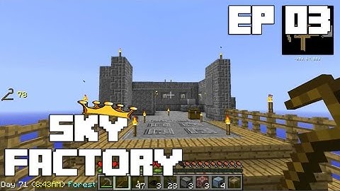 Sky Factory (Modded Minecraft) Ep03 - Cobble and Chisel!