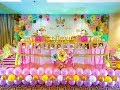 Nurvi's 1st birthday deco/birthday decoration ideas/unicorn/party