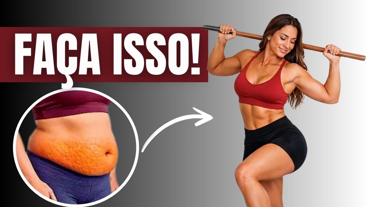🔥 QUEIME GORDURA COM UM CABO DE VASSOURA (TREINO EM CASA) 🔥