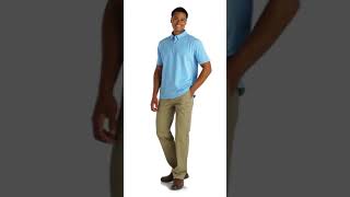 UltraClub Men's Lakeshore Stretch Cotton Performance Polo Custom Printed by imprint.com