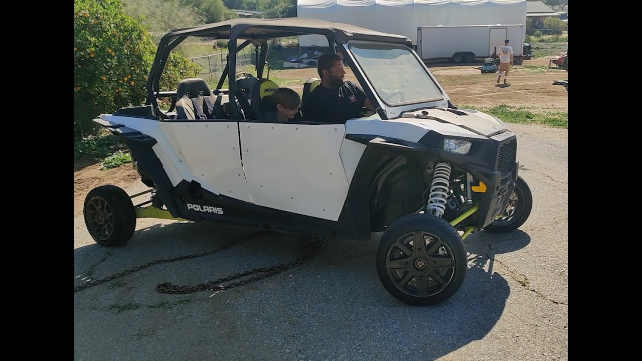 Putting Tiny Tires On A Rzr 1000 Will It Fit In The Toy Hauler Youtube
