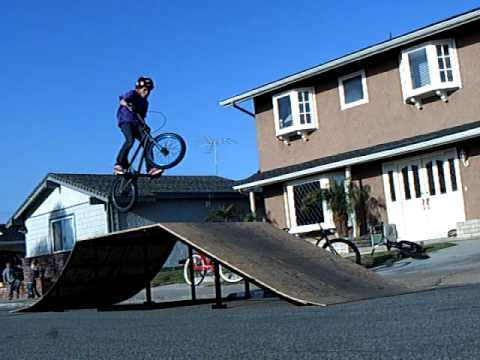 Home made bmx ramp