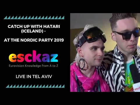ESCKAZ in Tel Aviv: Catch up with Hatari (Iceland) - at The Nordic Party 2019
