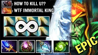 IMMORTAL KING BUILD Octarine + Refresher + Spell Prism WK Most Cancer Build 7.33c Dota 2